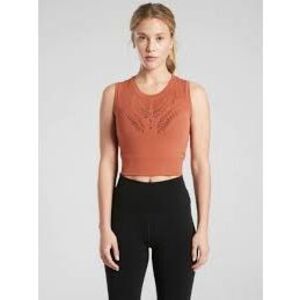 ATHLETA Women’s Etruscan Red Sleeveless Ujjayi Crop Tank XXS / XS #531257